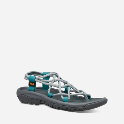 Teva Hurricane XLT Infinity Women's Deep Grey / Turquoise Blue Hiking Sandals CA82645 Canada Clearan